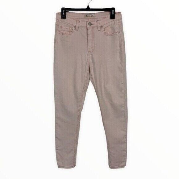 Free People Pink High Rise Ankle Skinny Jeans Stretch Casual Pants 28 - Picture 1 of 9